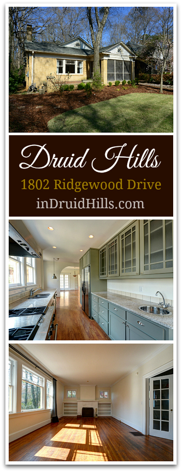 Historic Craftsman homes for sale in Druid Hills Atlanta