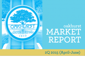 Oakhurst real estate market report for 2Q 2015
