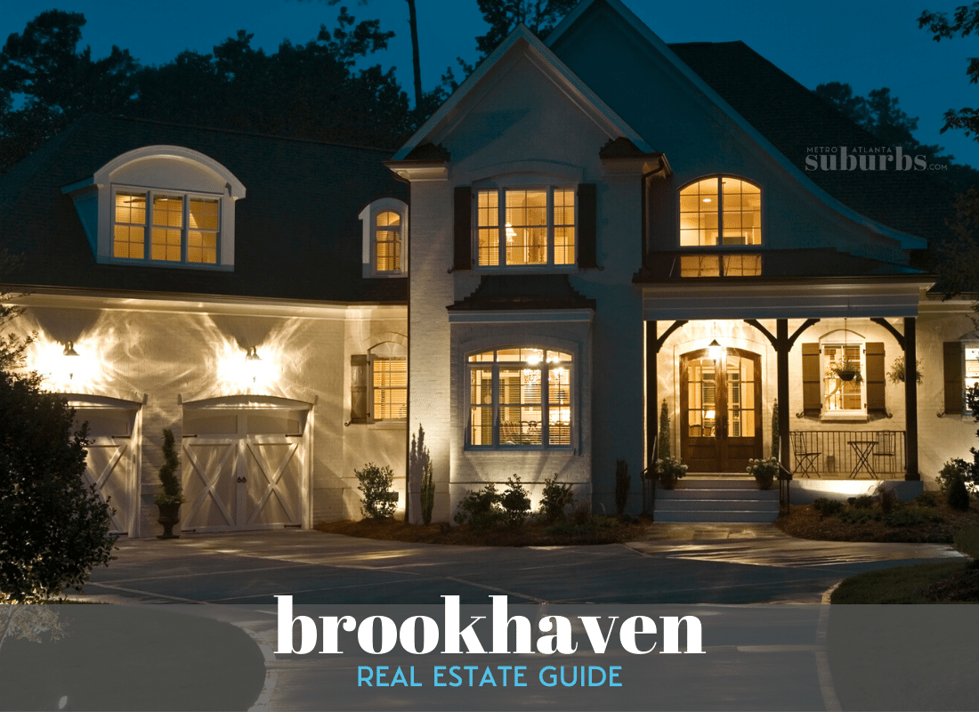 Exterior of a luxury home for sale in Brookhaven, GA 30319
