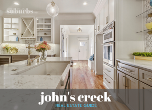 Luxury kitchen in a new home for sale in Johns Creek GA